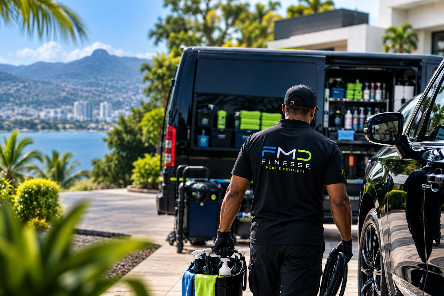 Finesse mobile detailing professional caring for a vehicle